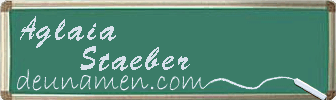 Aglaia Staeber Visitenkarte